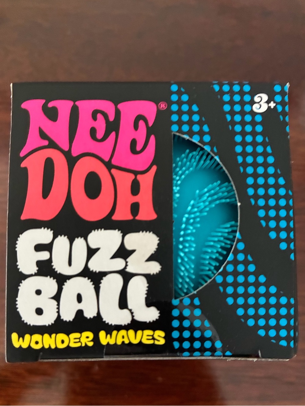 NWT NeeDoh “Velvet Squeeze” Fuzz Ball Wonder Waves. Turquoise blue. Brand new!